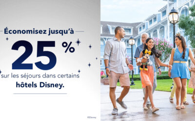 Économisez jusqu’à 25 % sur les séjours dans certains hôtels Disney ce printemps et au début de l’été