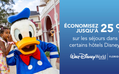Réservez tôt, avant le 15 décembre 2023, et économisez davantage sur les chambres dans certains hôtels Disney Resort au cours de la nouvelle année !