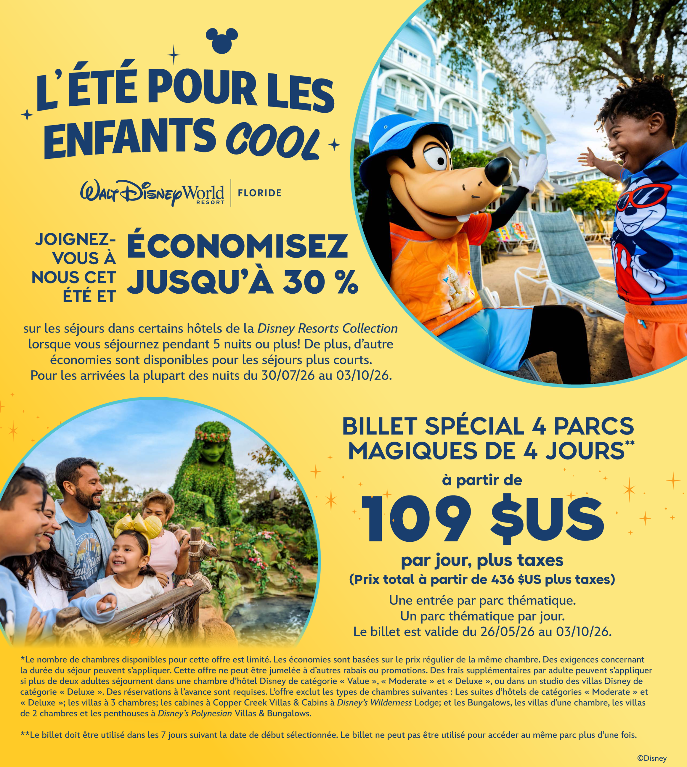 Économisez jusqu'à 30% cet été et jusqu'à l'automne